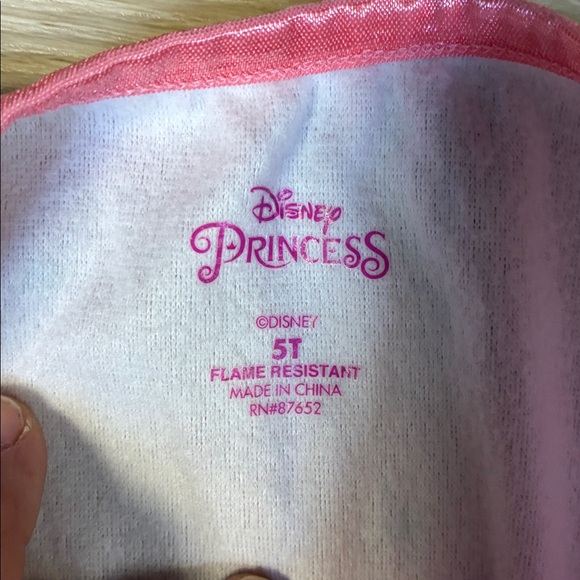 Disney Princess Pink Nightgown Snow White Tiana Belle Jasmine Ariel Cinderella - Picture 2 of 7